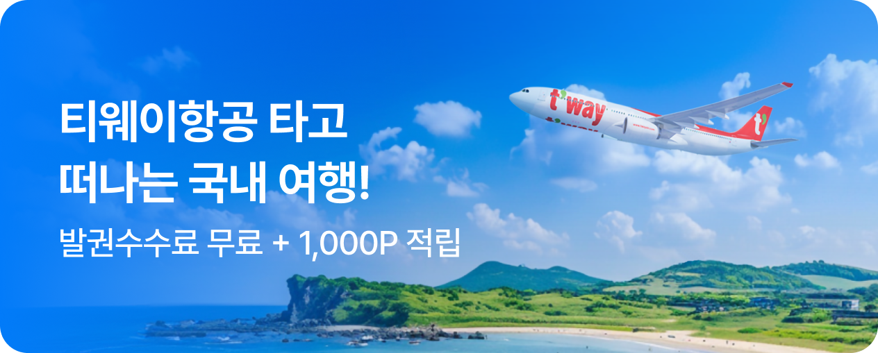 티웨이항공 국내선 일주일 특가!