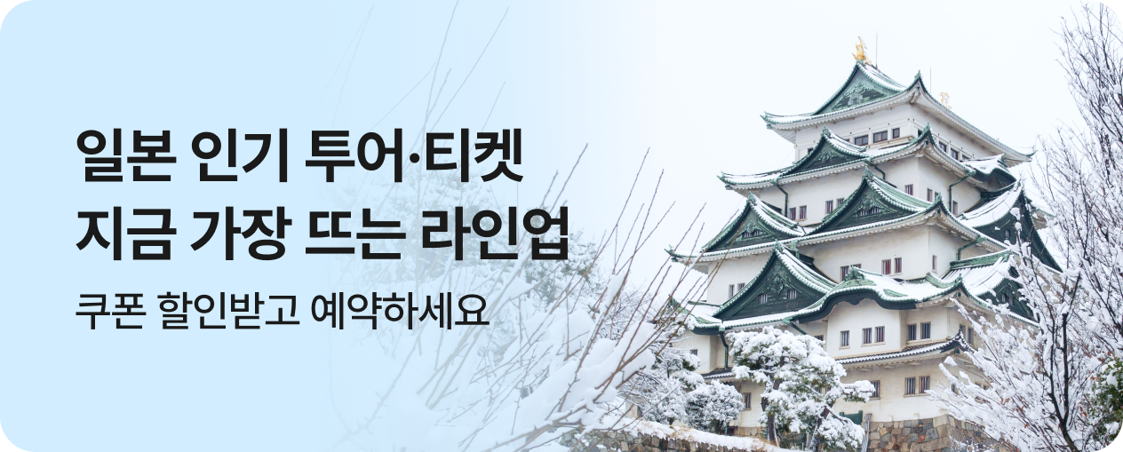 일본 투어티켓 가장 뜨는 라인업