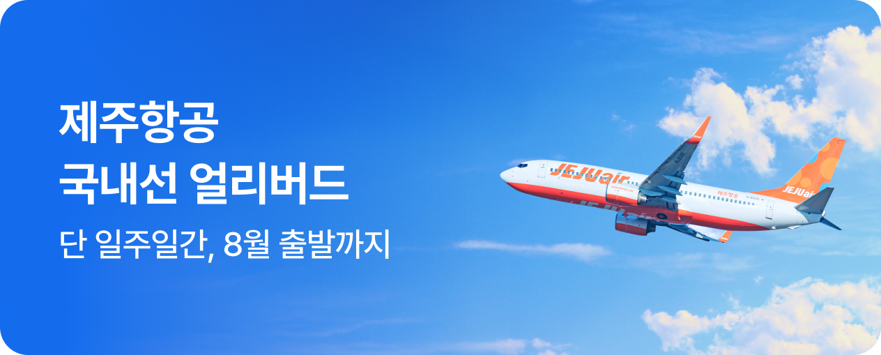 [항공] 제주항공 국내선 얼리버드