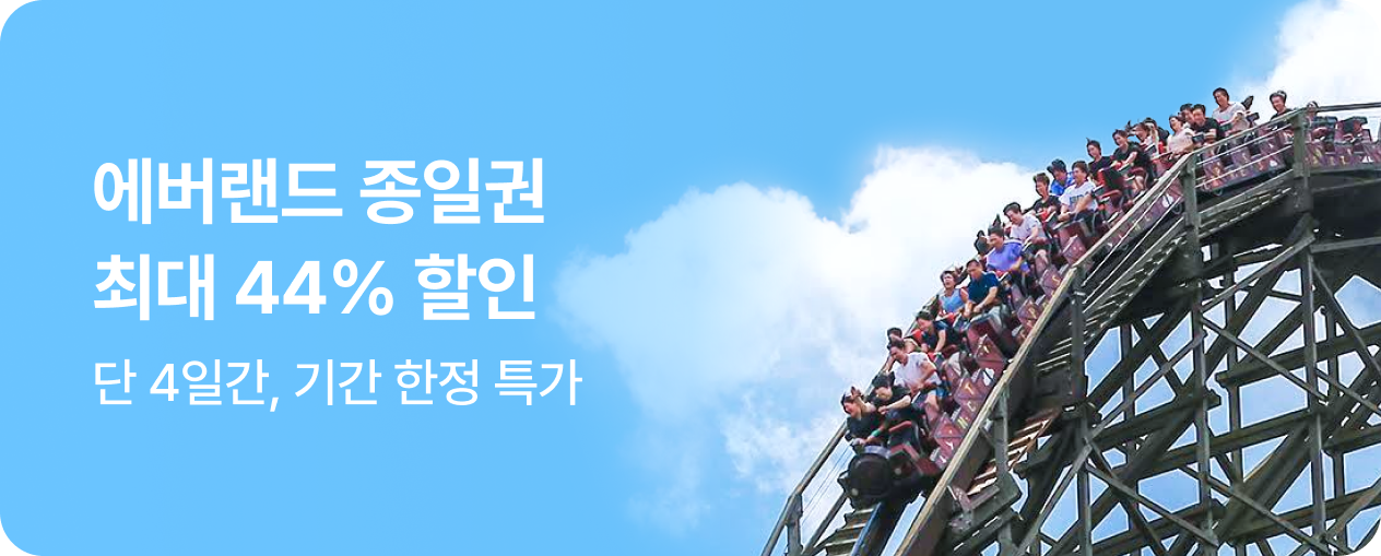 [놀거리] 에버랜드 종일권