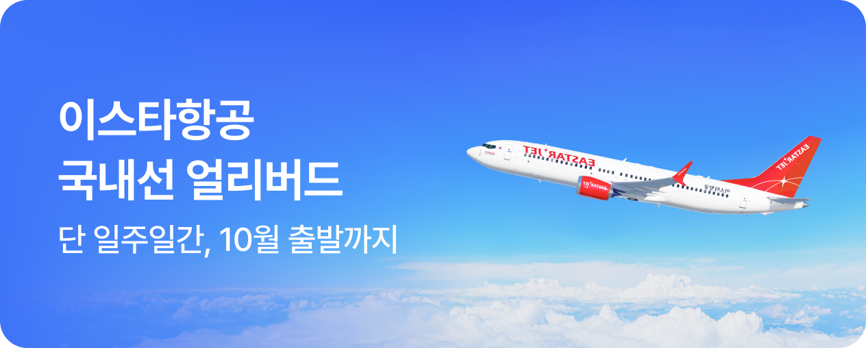 [항공] 이스타 국내선 얼리버드