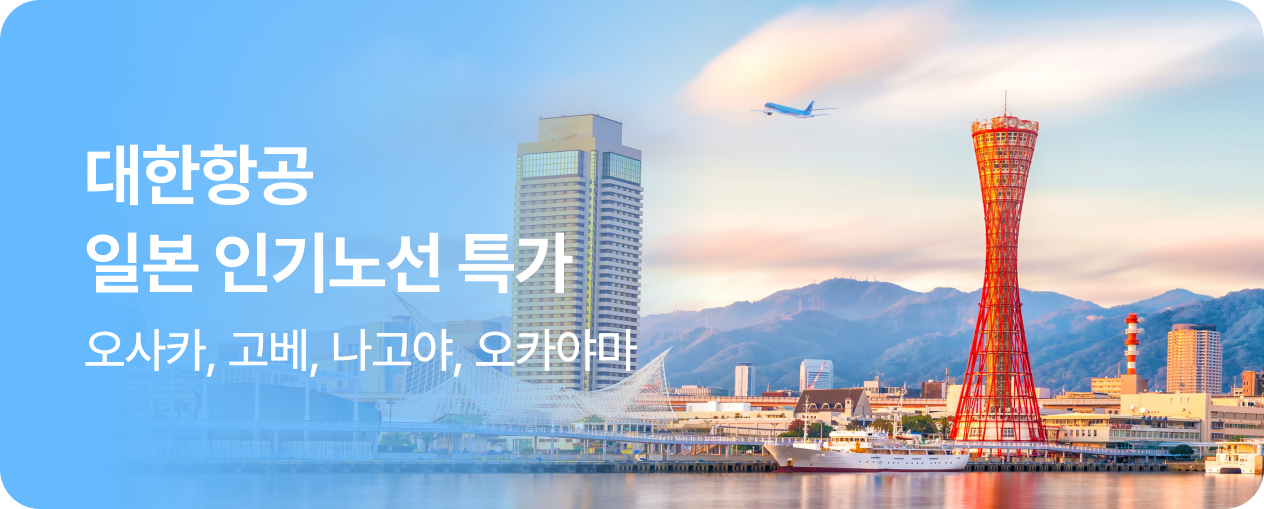 대한항공 일본 인기노선 특가
