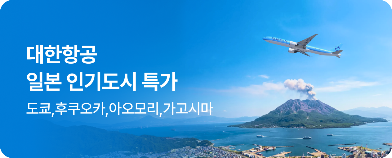 대한항공 일본 인기도시 특가