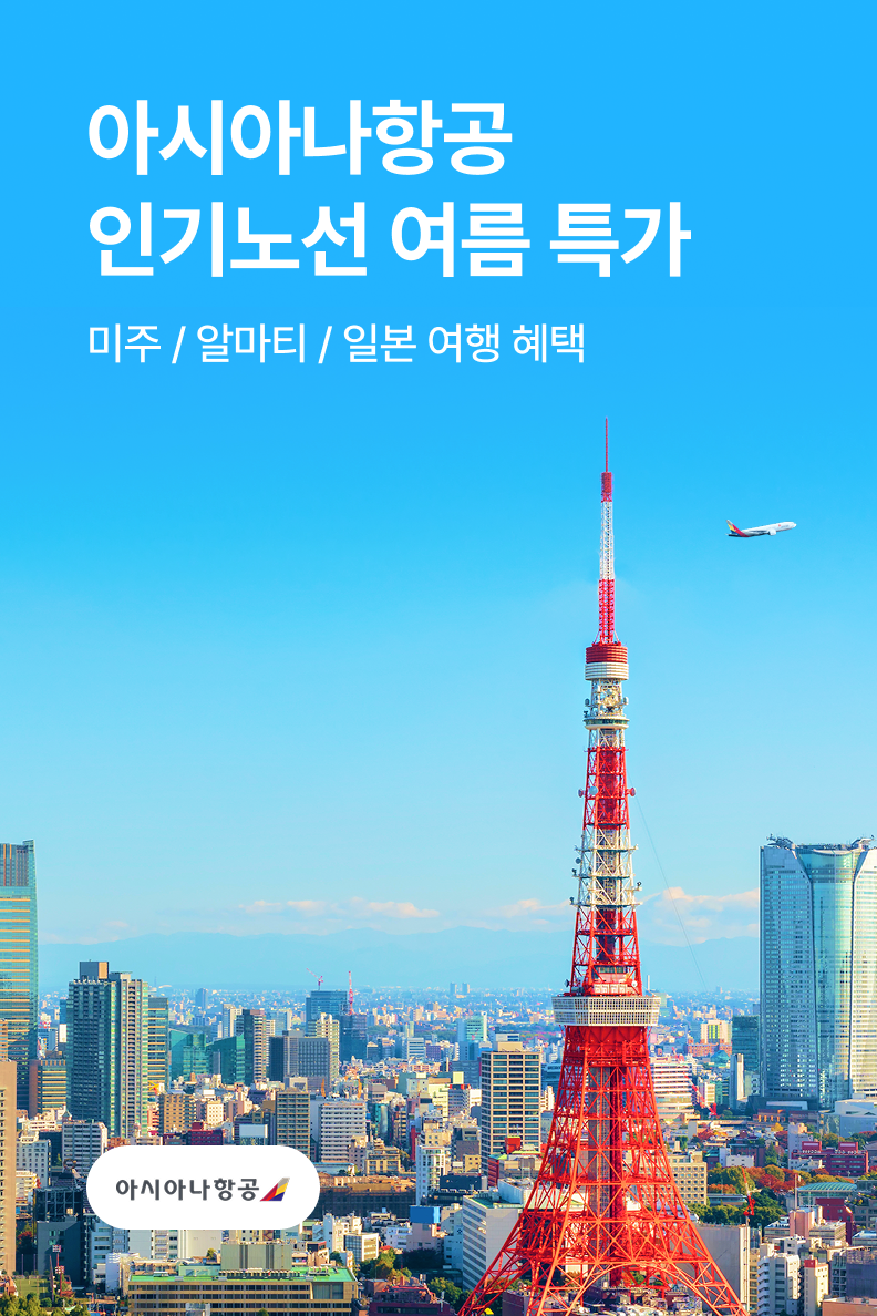 [항공] 아시아나항공 인기노선