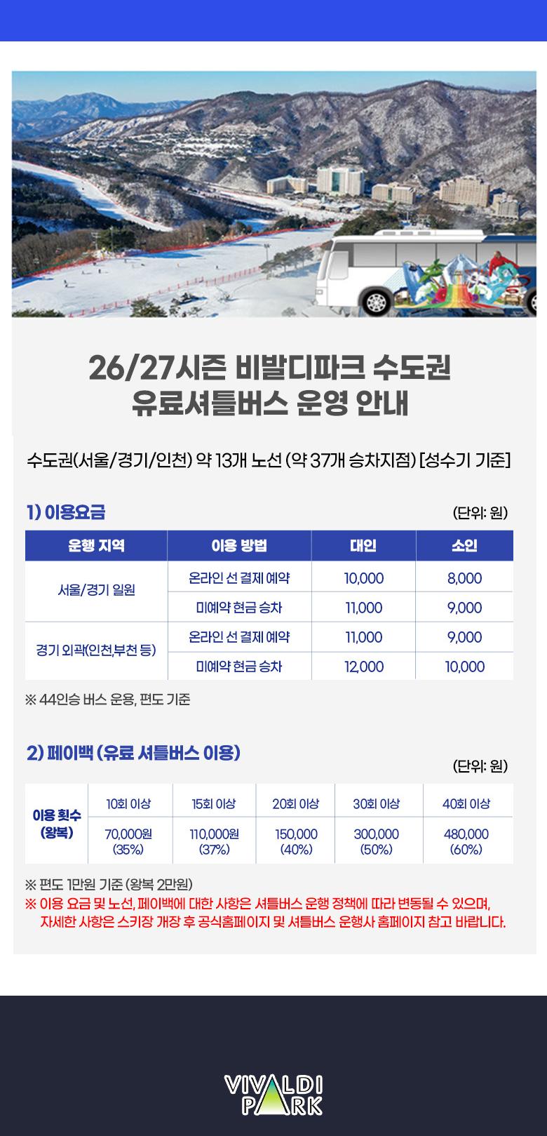[NOL라이브] 26/27 비발디파크 스키 시즌패스+시즌락커 선착순 단독판매 OPEN