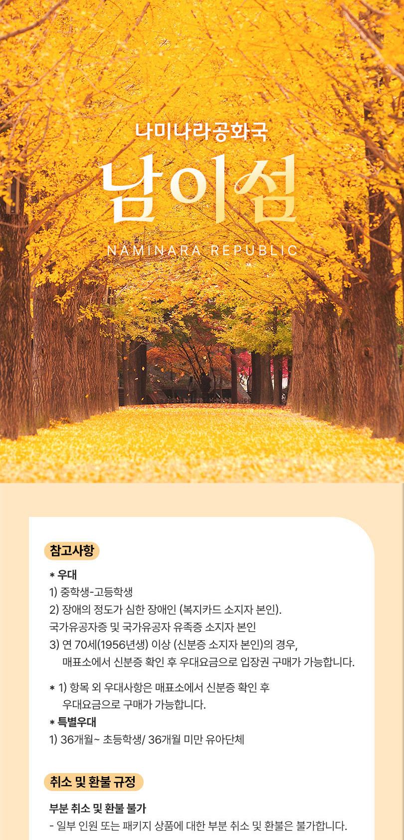 남이섬 입장권