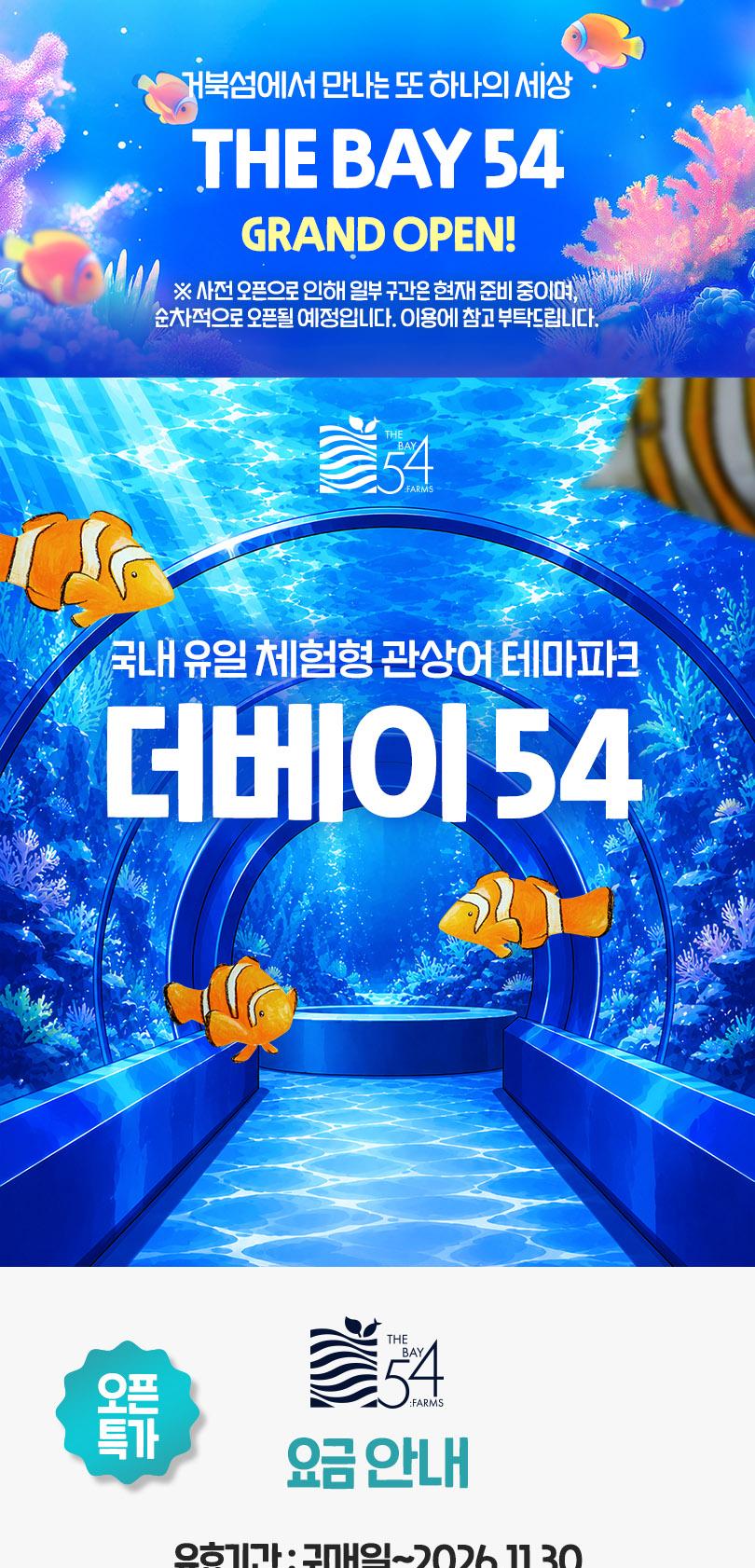 시흥 거북섬 더베이54 아쿠아리움 체험형 관상어 테마파크