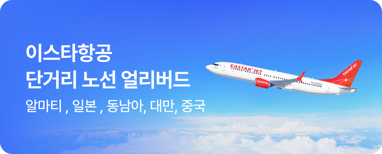 이스타항공 단거리 노선 LIVE